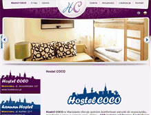 Tablet Screenshot of hostelcoco.pl